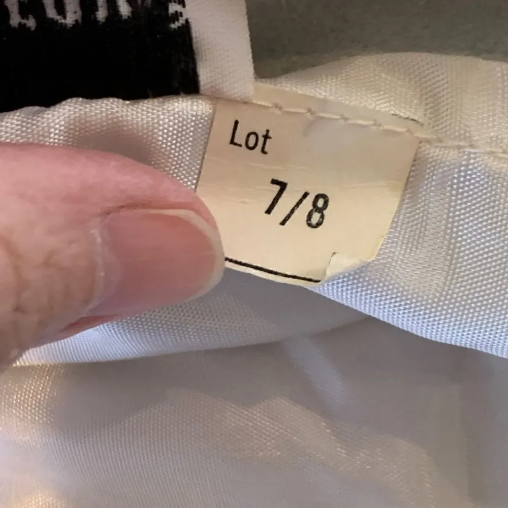 Dangerous Threads Women's 8 white leather with gold bead neck thin strap dress - Picture 12 of 16